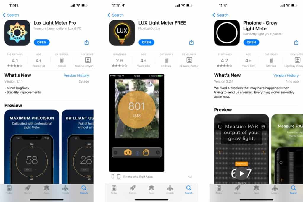 light meter apps